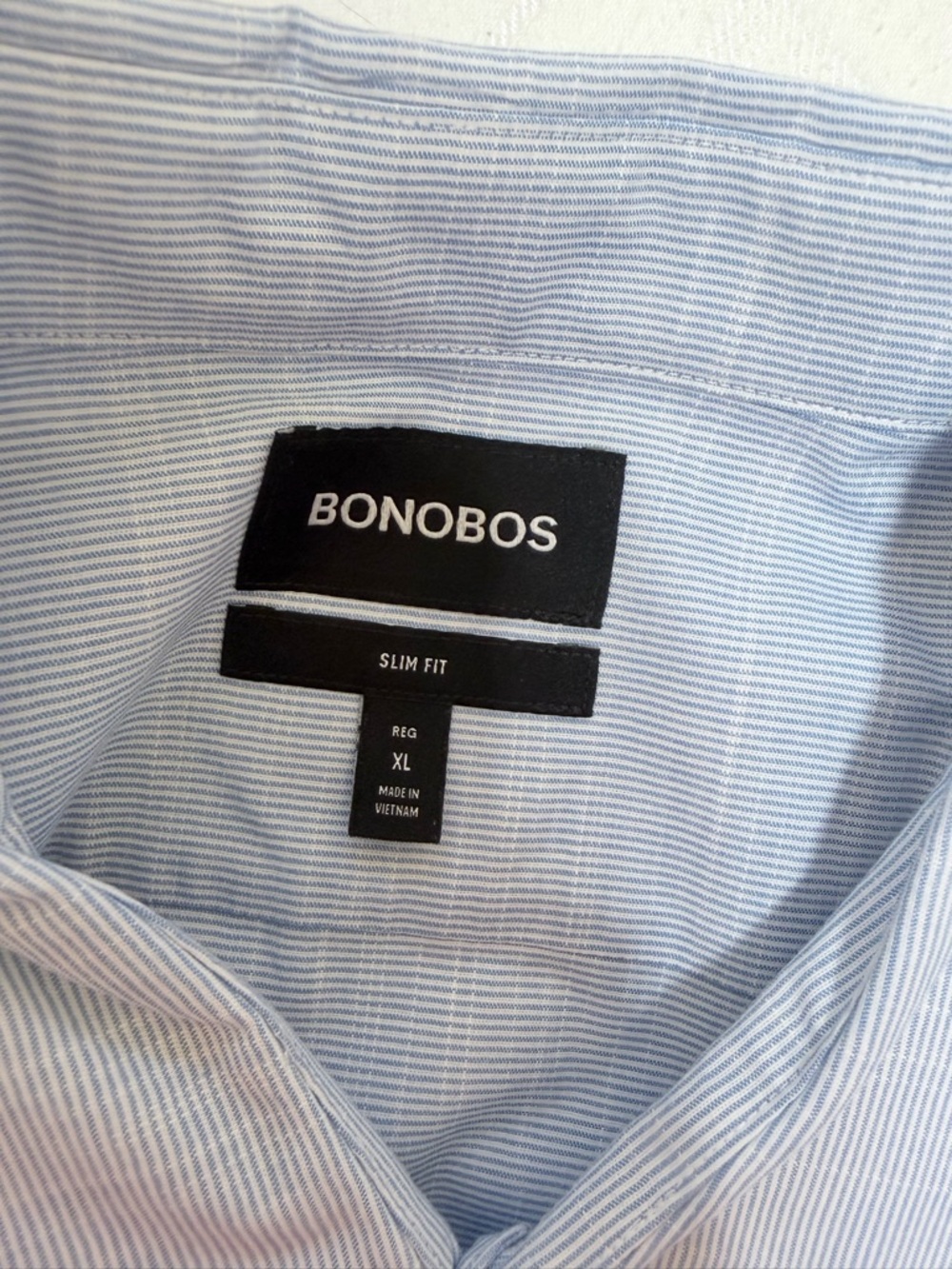 Bonobos Slim Fit Light Blue Stripe Shirt